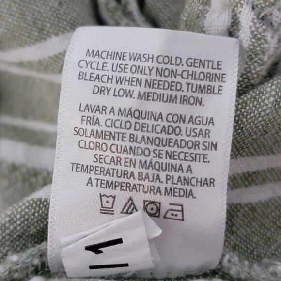 Time & Tru Womens Top Sz XXL Pull Over Side Knot Rayon Linen Blend Sage Green - Picture 12 of 13